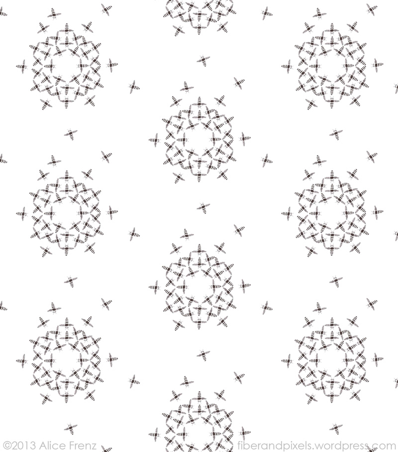  - alice-frenz-snow-bees-pattern-design1