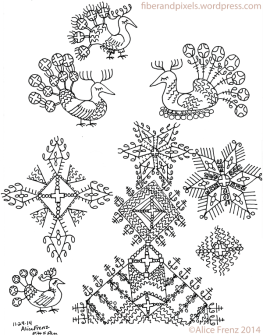 alice-frenz-pattern-motif-sketchbook-fancy-birds-peacock-star-cross-2014-11-24-001